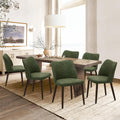 COLAMY Upholstered Dining Chairs Set of 6 - Modern PU Leather Seating