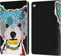Michel Keck Westie Dogs Leather Wallet iPad Air 2 Case - USA Made