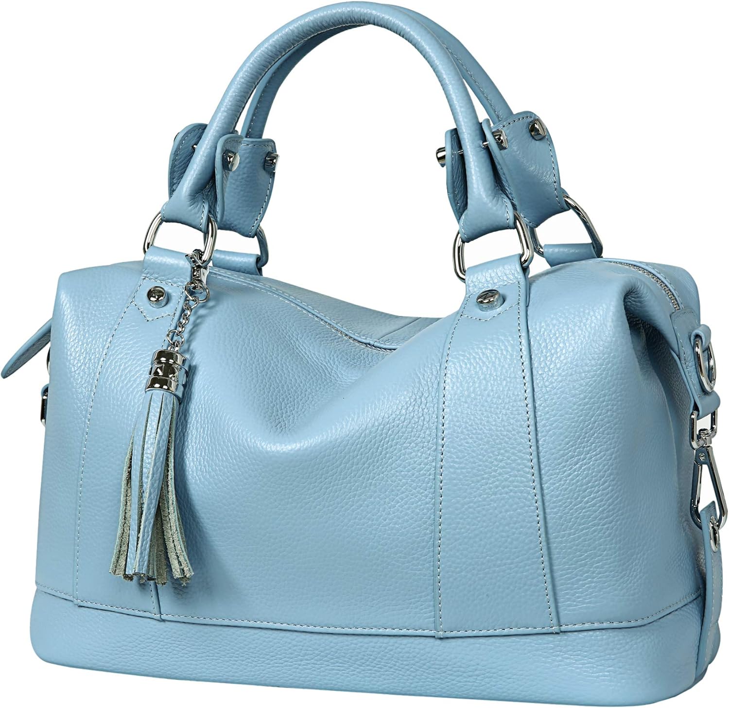 HESHE Womens Genuine Leather Handbags for Stylish Ladies