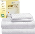 Full Size Polka Dot Cotton Sheets - 400 TC Sateen California