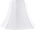 White-Ivory Square Cut Corner Bell Lampshade Medium - Classic Replace