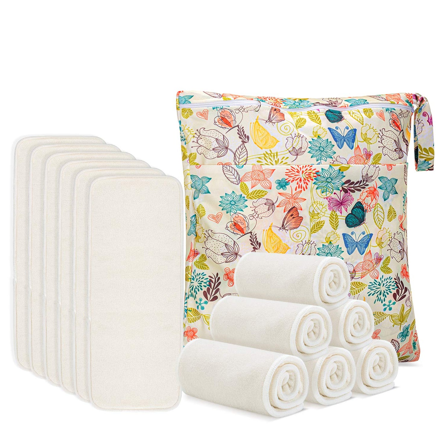 Damero 5-Layer Reusable Diaper Inserts Bundle