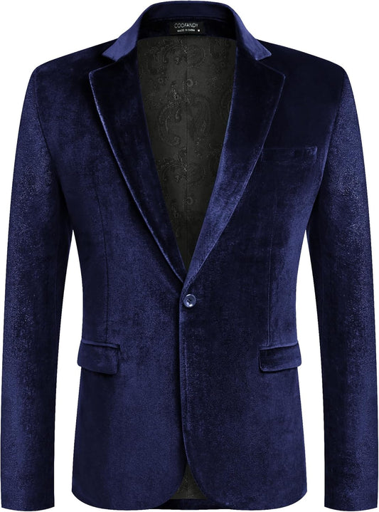 Luxury Velvet Blazer for Men - Perfect Tuxedo Jacket for Events