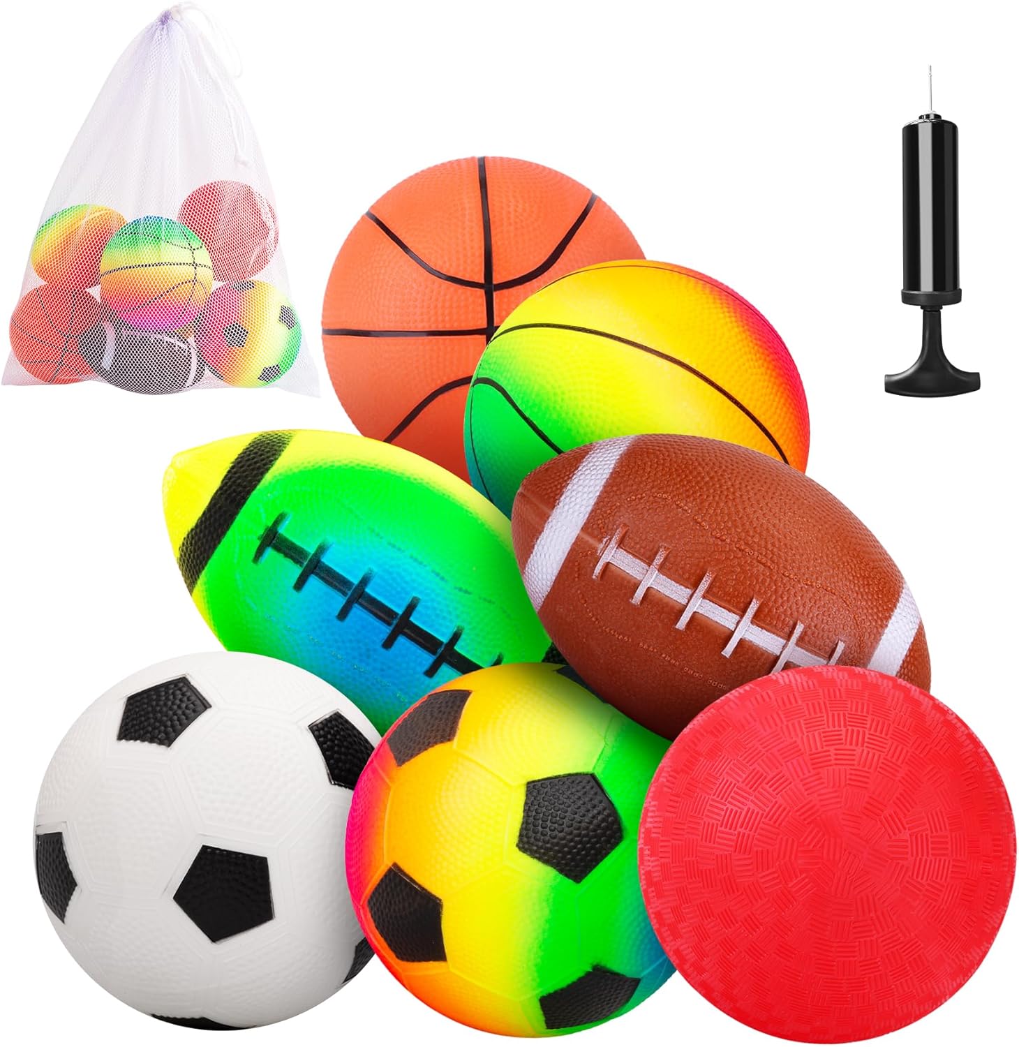 PlayZap 7-Piece Soft Ball Set - Fun for Kids 1-6!