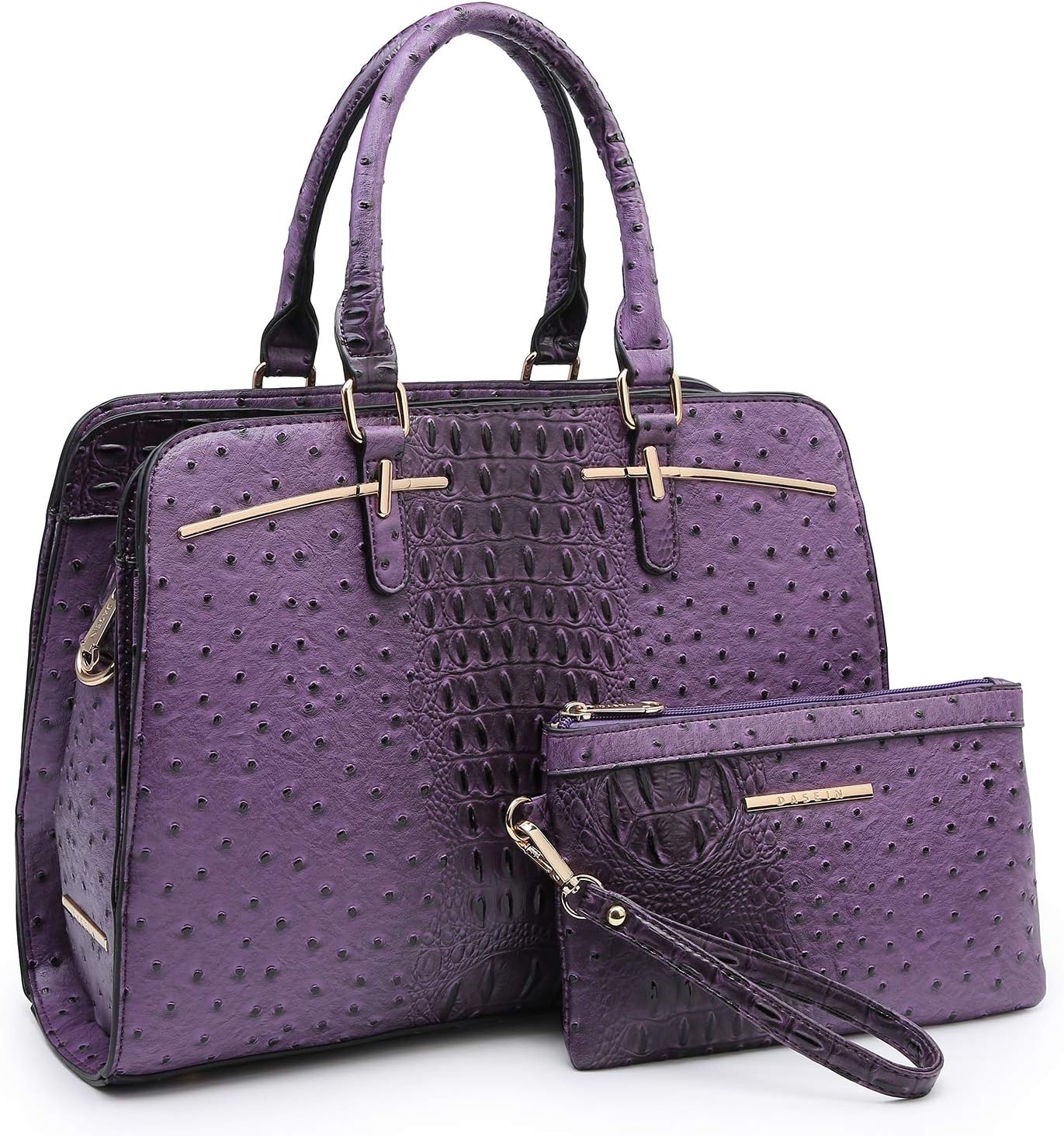 Women Handbag Wallet Tote Shoulder Hobo Bag Set with 3 Compartments