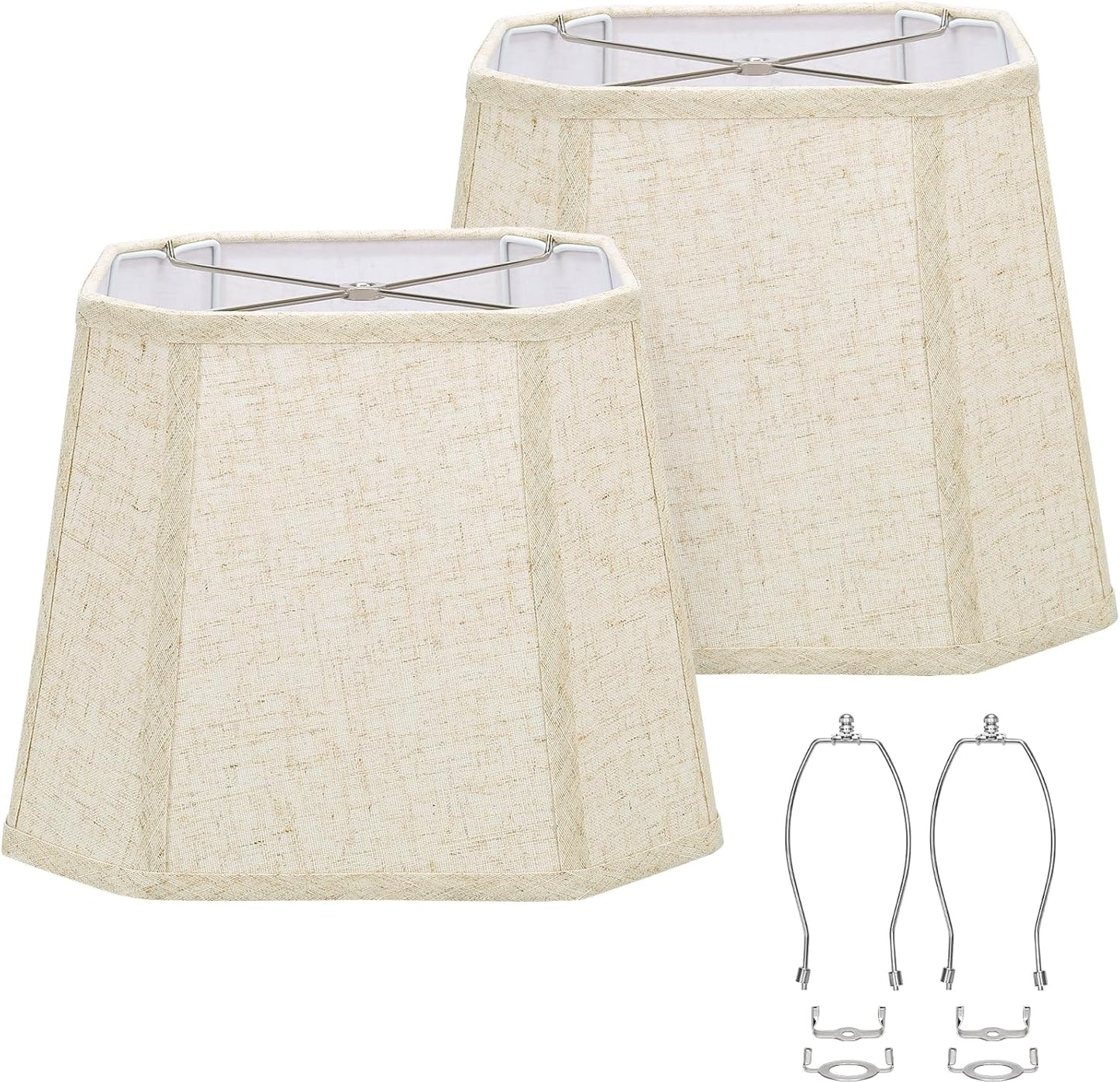 Rectangle Lamp Shades Set of 2, Perfect for E26 and Saddle Bases
