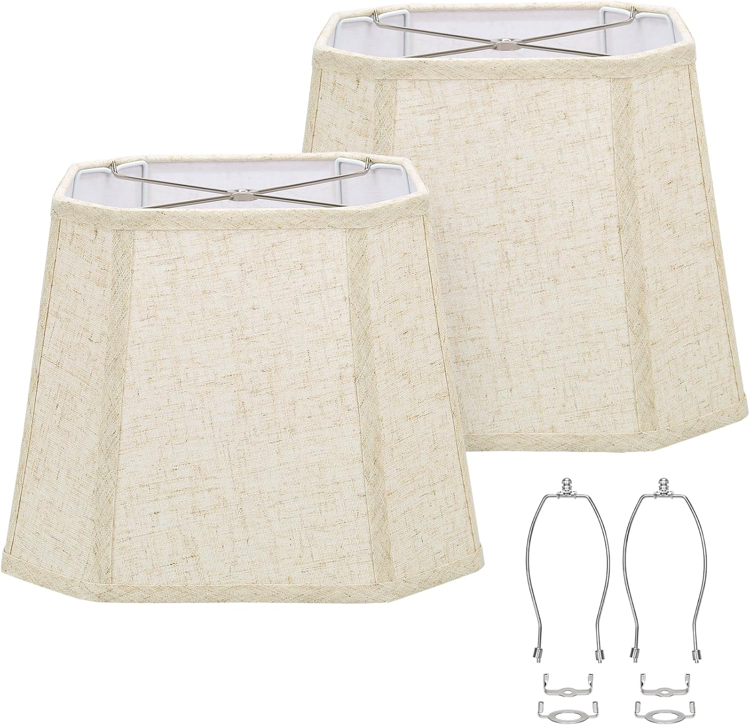 Rectangle Lamp Shades Set of 2, Perfect for E26 and Saddle Bases