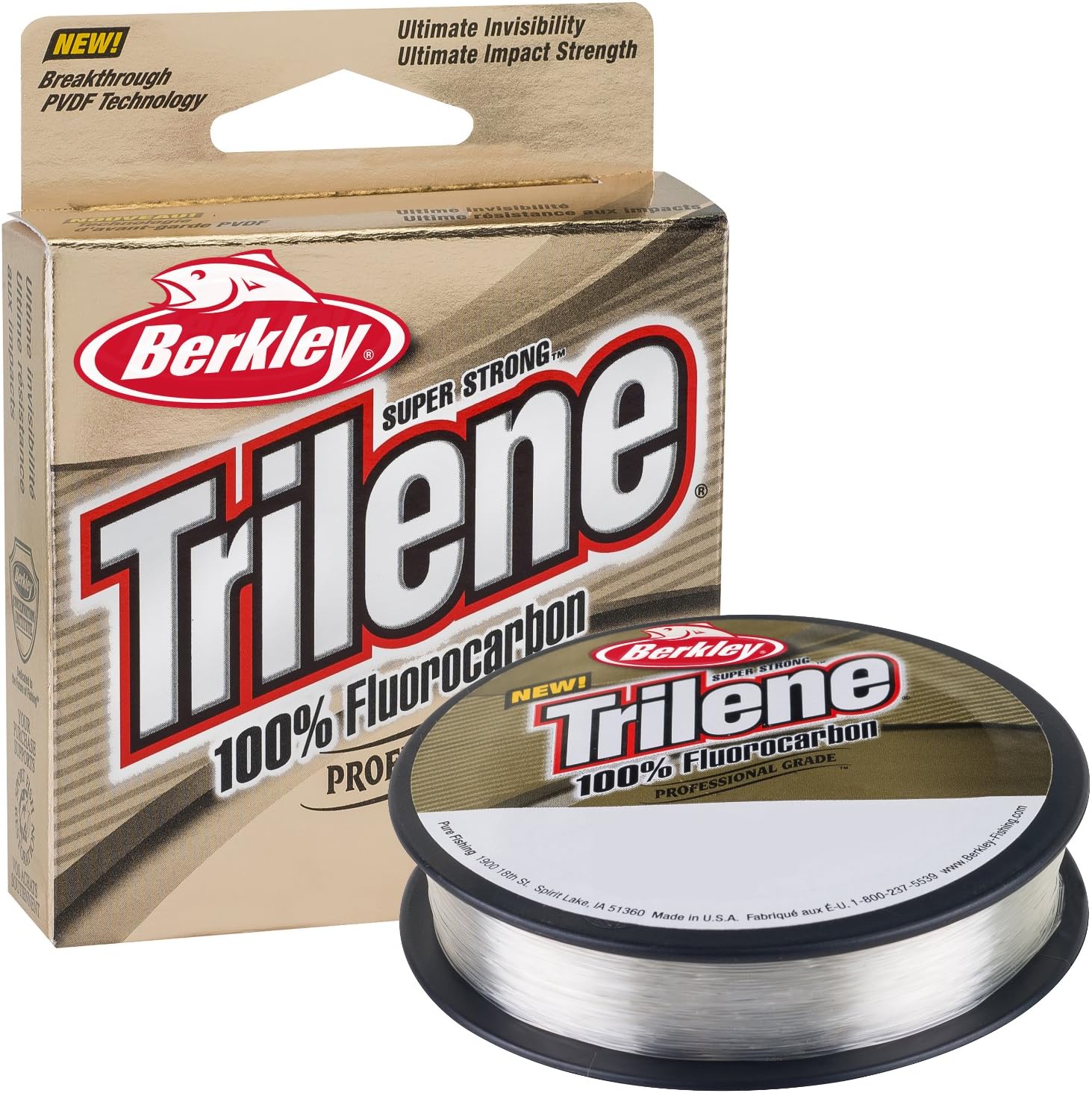 Berkley 100% Fluorocarbon Fishing Line | Clear | 12lb