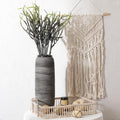 ALMA Black Tall Floor Vase for Pampas Grass - Modern Minimalist Decor