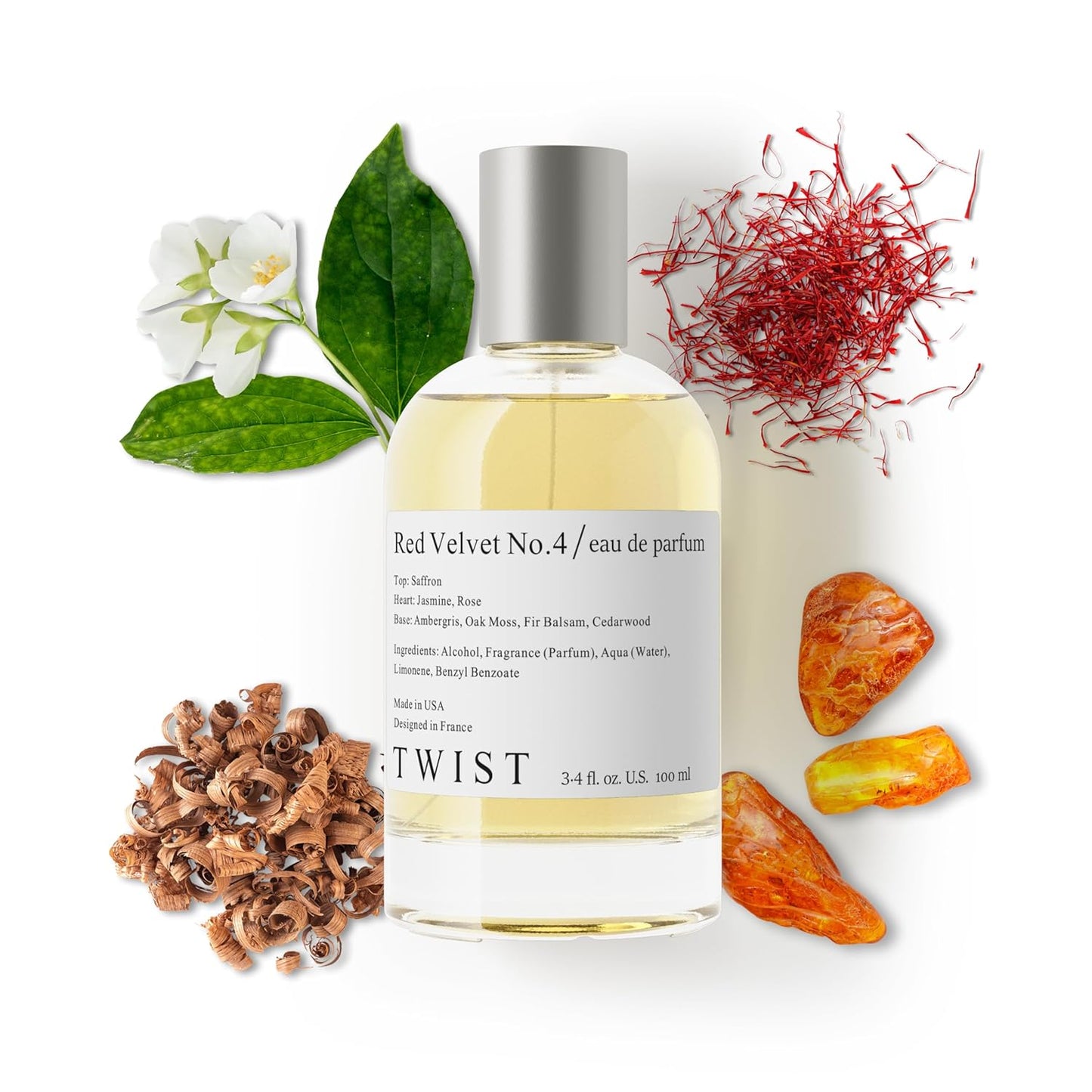 Twist Red Velvet No. 4 Eau De Parfum Long-Lasting Unisex Spray