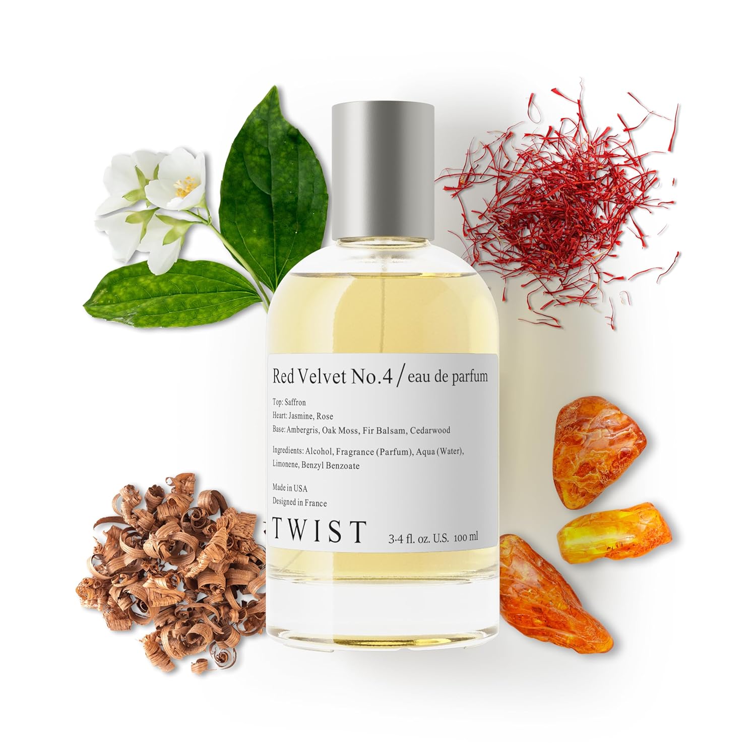 Twist Red Velvet No. 4 Eau De Parfum Long-Lasting Unisex Spray