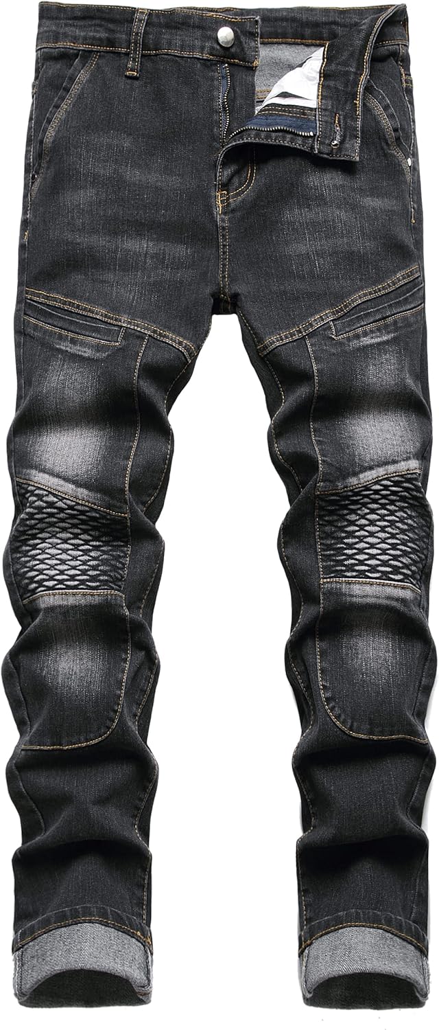 JUNBAOSS Men's Slim Fit Stretch Jeans for Stylish Comfort