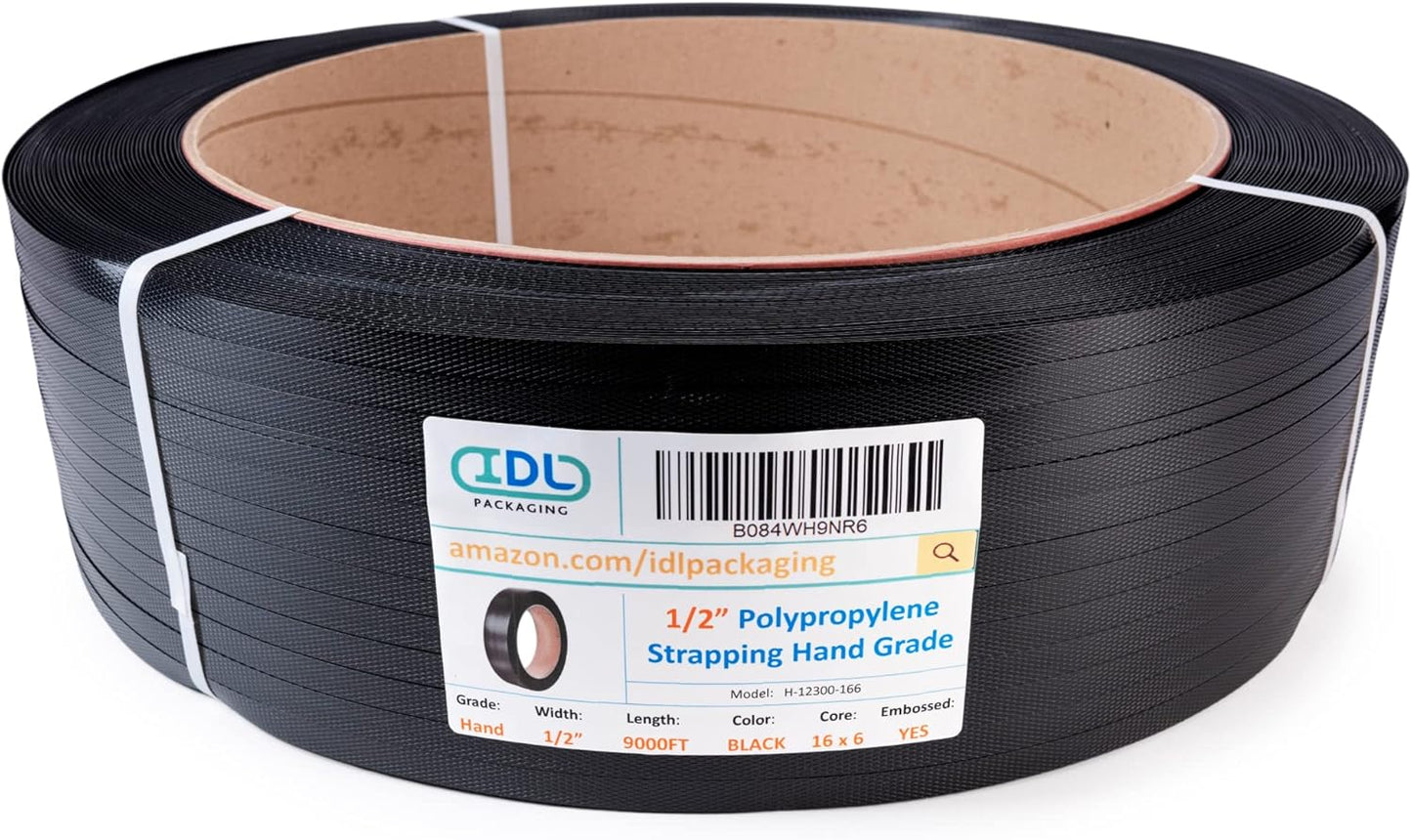 1/2in x 9000ft Polypropylene Strapping Roll for Bundling Needs
