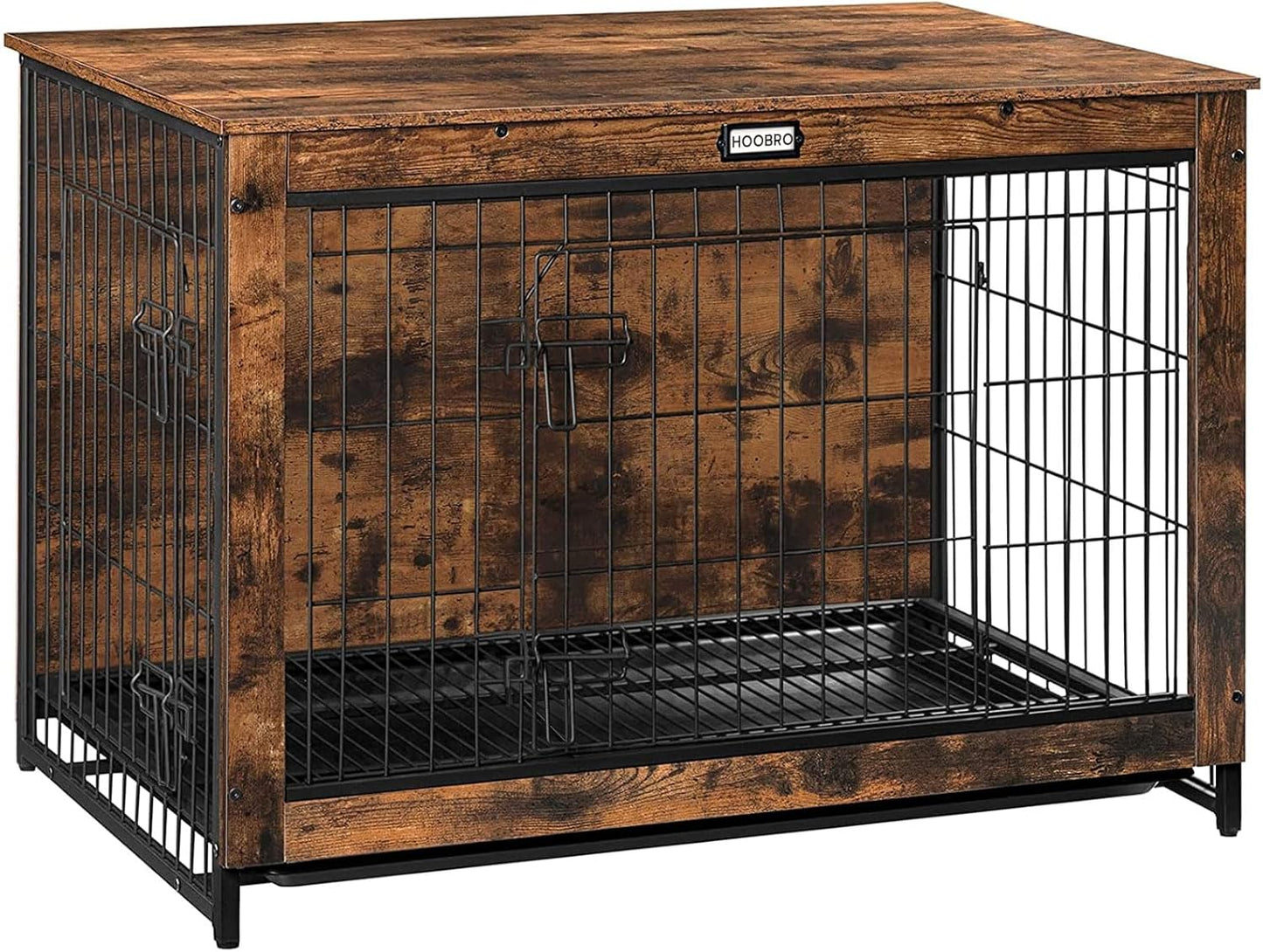 HOOBRO Dog Crate Furniture for Large and Medium Dogs Indoor