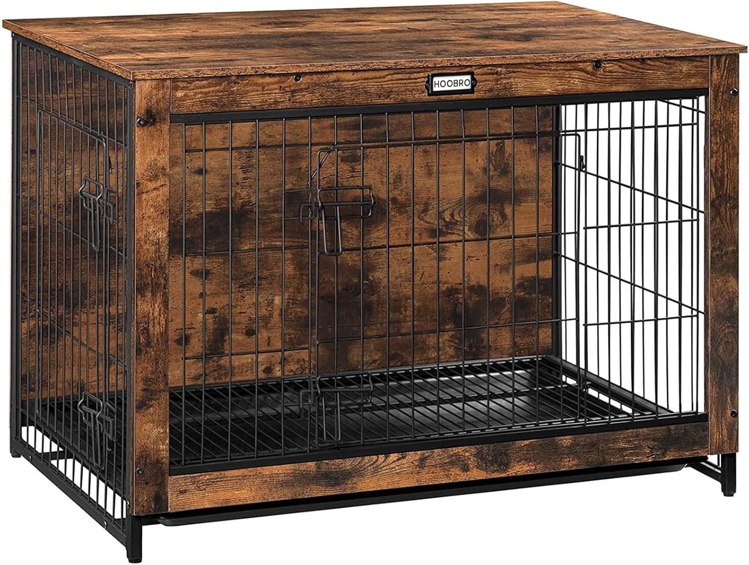 HOOBRO Dog Crate Furniture for Large and Medium Dogs Indoor