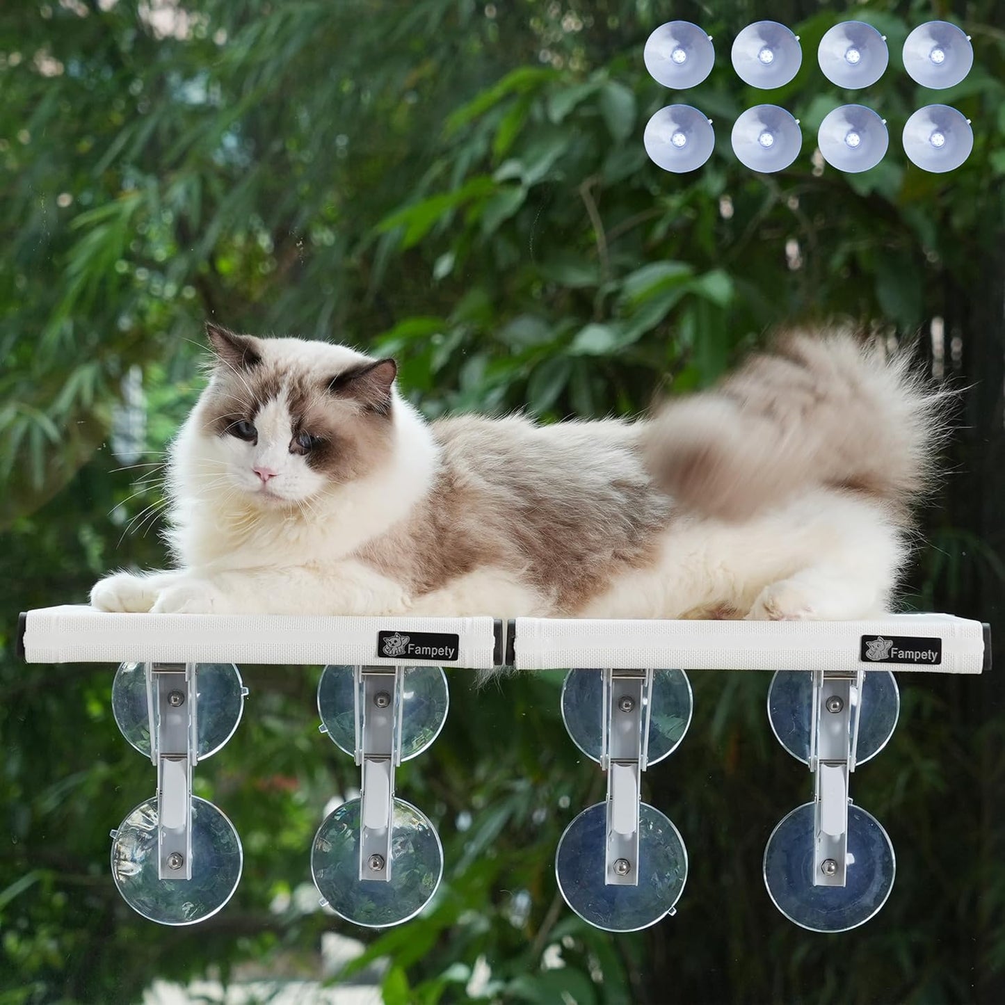 24 XL Cat Window Perch with Duo Pac Step for Active Cats