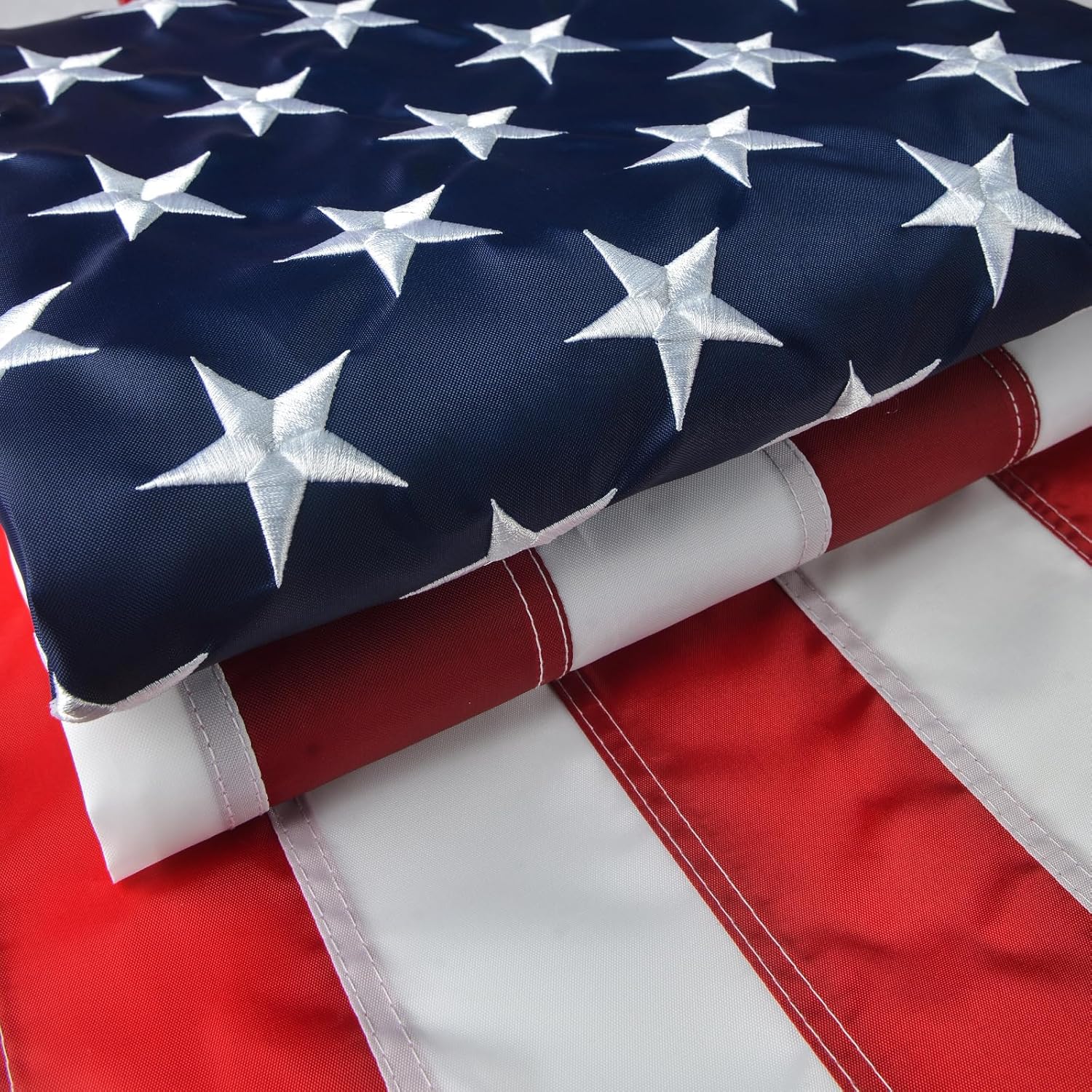 Large American Flag 8x10 Ft for Outdoor Use with Grommets