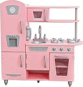 KidKraft Vintage Wooden Play Kitchen with Ice Maker and Phone