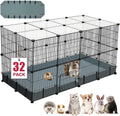 Durable 32 Panels Small Animal Playpen for Indoor and Outdoor Use