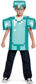 Armor Classic Minecraft Costume Blue Medium (7-8) - Game-Accurate Look