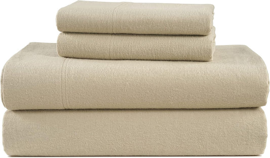 100% Cotton King Flannel Sheets Set for Cozy Winter Nights