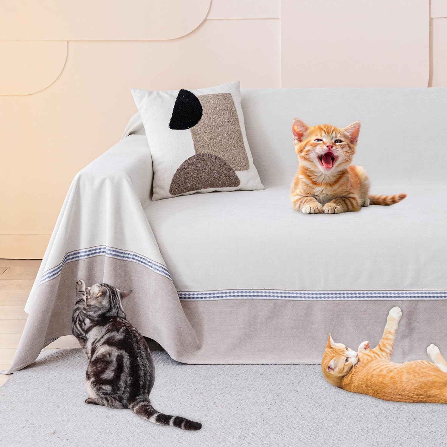 Cat Scratch Furniture Protector - Waterproof Sofa Cover for Pets