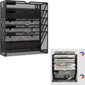 6 Tier Magnetic File Holder - Large Capacity Vertical Organizer