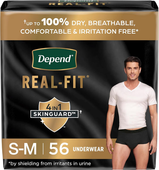 Depend Real Fit Men's Incontinence Underwear - Maximum Absorbency