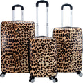 Rockland Safari Hardside Spinner Wheel Luggage Set for Travel