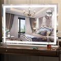 Hasipu Vanity Mirror with Lights 32in x 22in - Dimmable LED Makeup