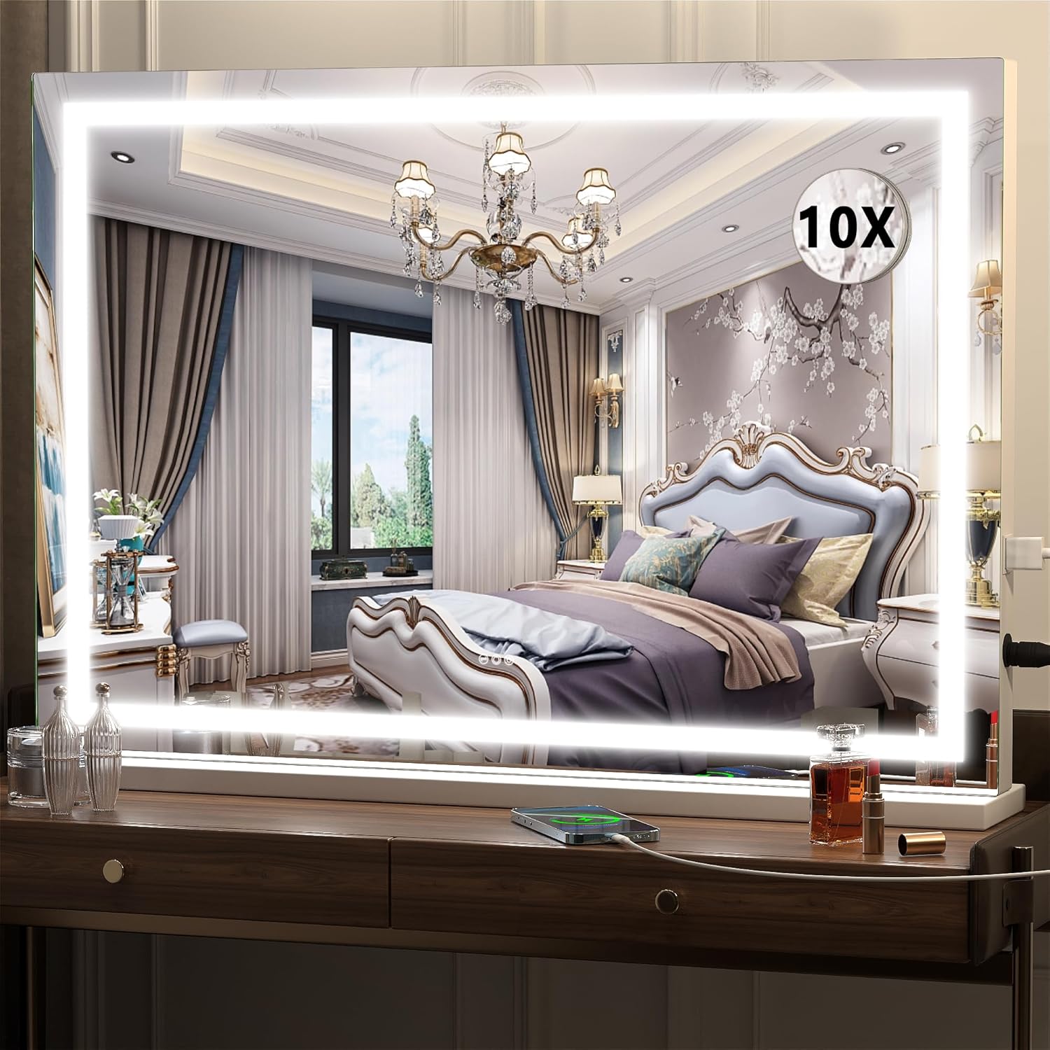 Hasipu Vanity Mirror with Lights for Perfect Makeup Application