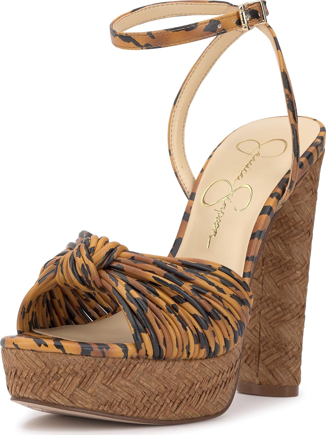 Jessica Simpson Womens Block Heel Ankle Strap for Chic Style