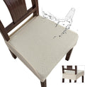 Genina Waterproof Seat Covers for Dining Chairs (6 PCS) - Beige