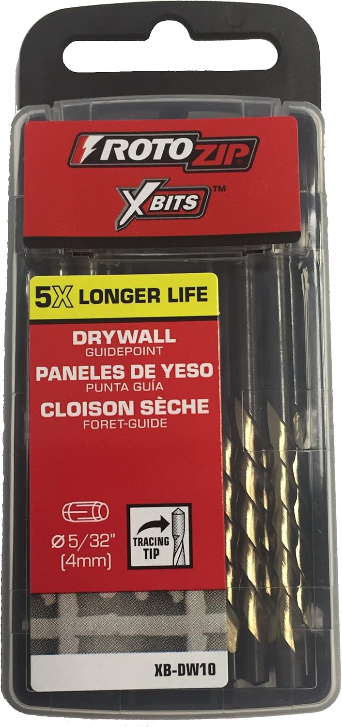 Roto-Zip X-Bits for Drywall Routers - 5/32 Guide-Point Bits