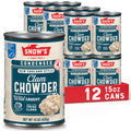 New England Clam Chowder 15 oz Can (Pack of 12) - Authentic Taste