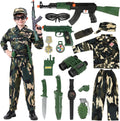 Army Costume for Boys Halloween Costume Set - Complete 14-Piece Set