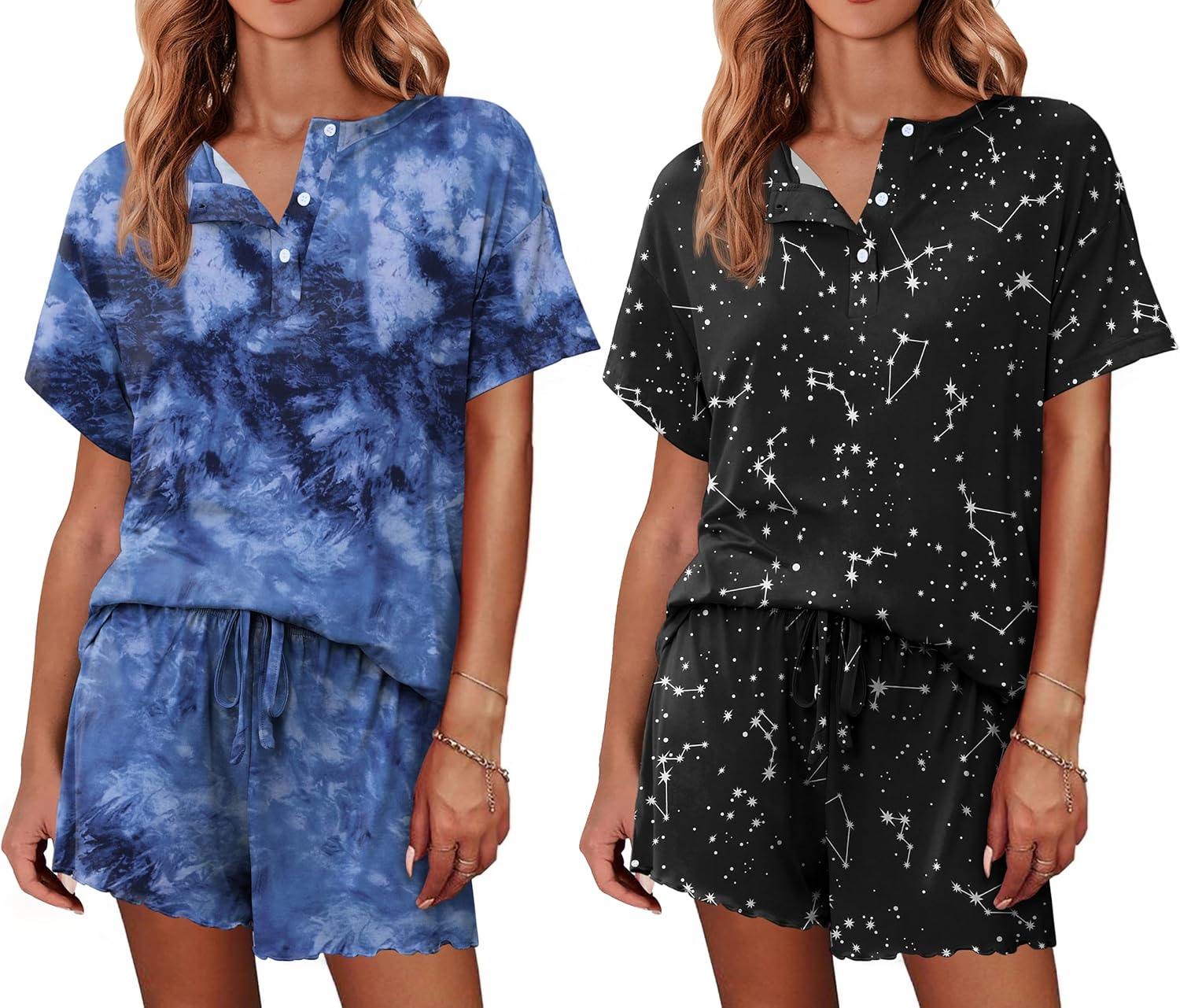 Ekouaer 2 Pack Womens Pajama Sets for Ultimate Comfort