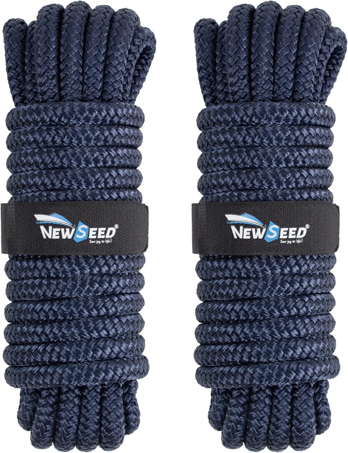 MALZE Dock Lines 2 Pack 1/2in x 25ft Premium Boat Rope
