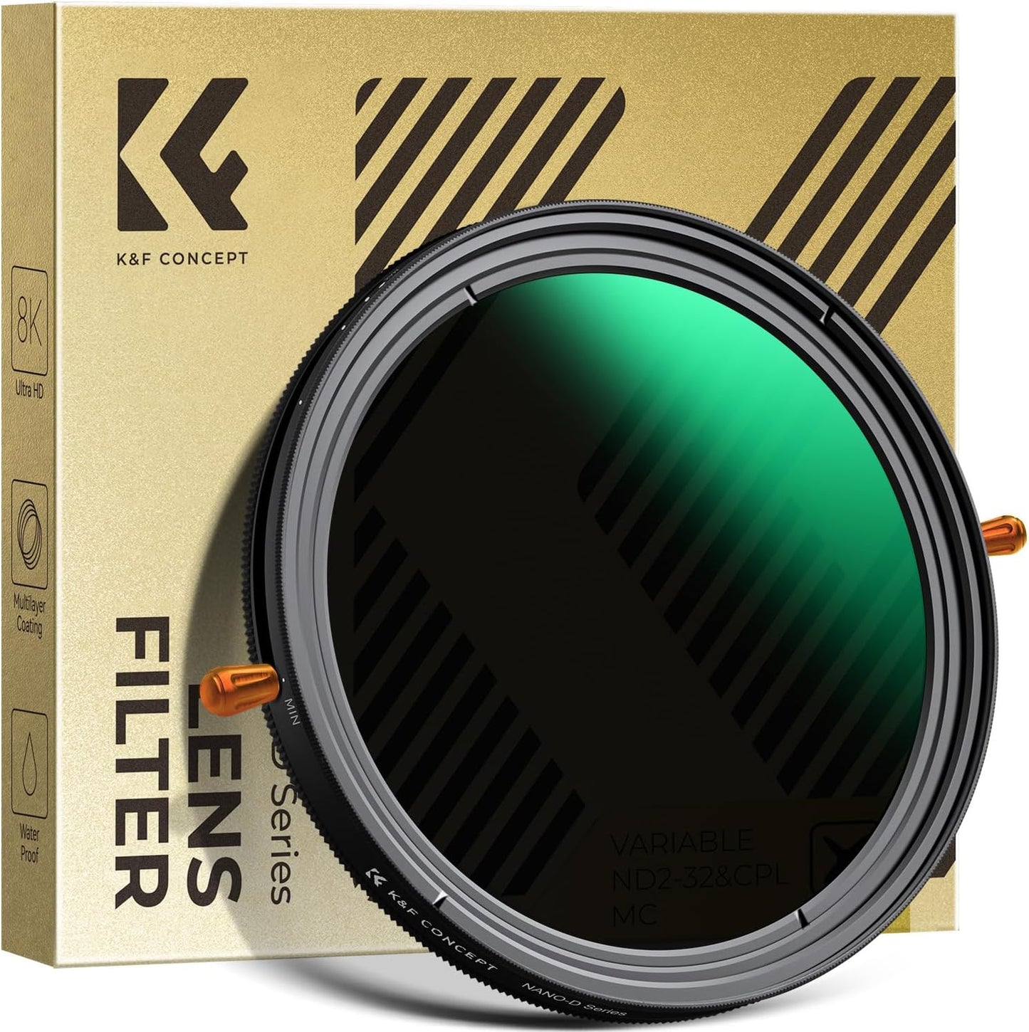 K&F CONCEPT 49mm Variable ND Filter and CPL Lens Filter Combo