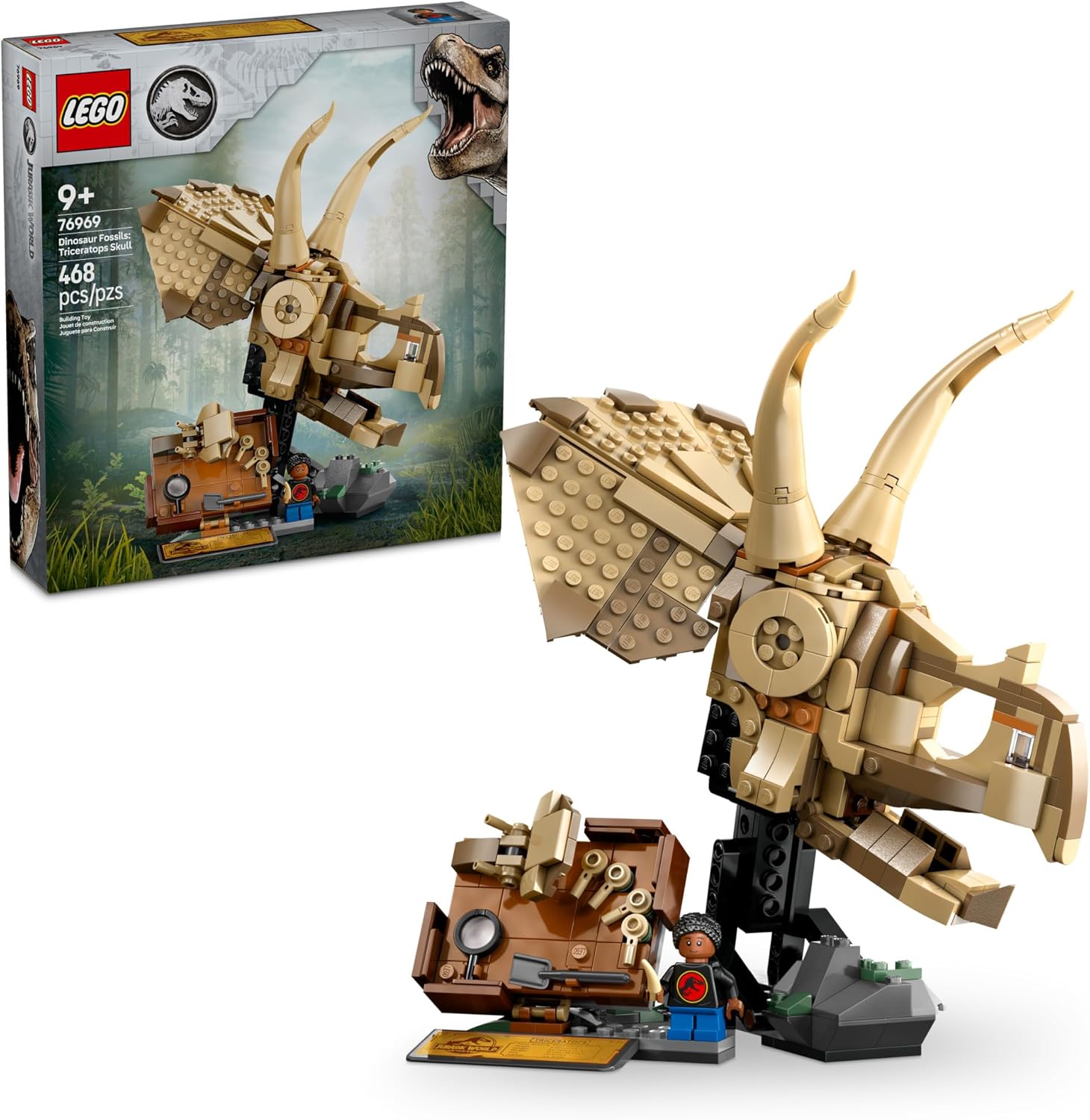 LEGO Jurassic Triceratops Fossil Toy - Exciting Model Kit!