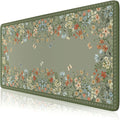 HAOCOO XL Floral Desk Mat - Non-Slip & Waterproof