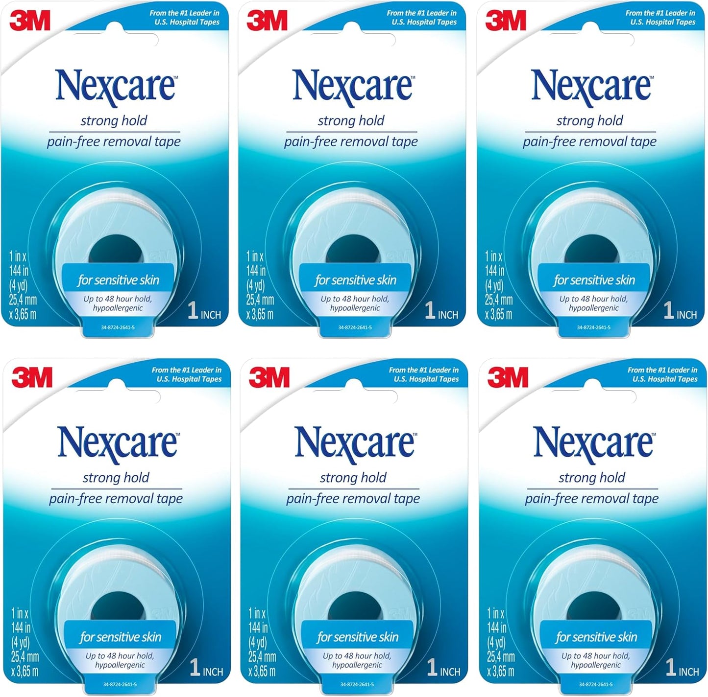 Nexcare Sensitive Skin Low Trauma Tape for Pain-Free Removal