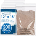 12 X 15 Self Seal Clear Poly Bags (200 Count) - Durable Apparel