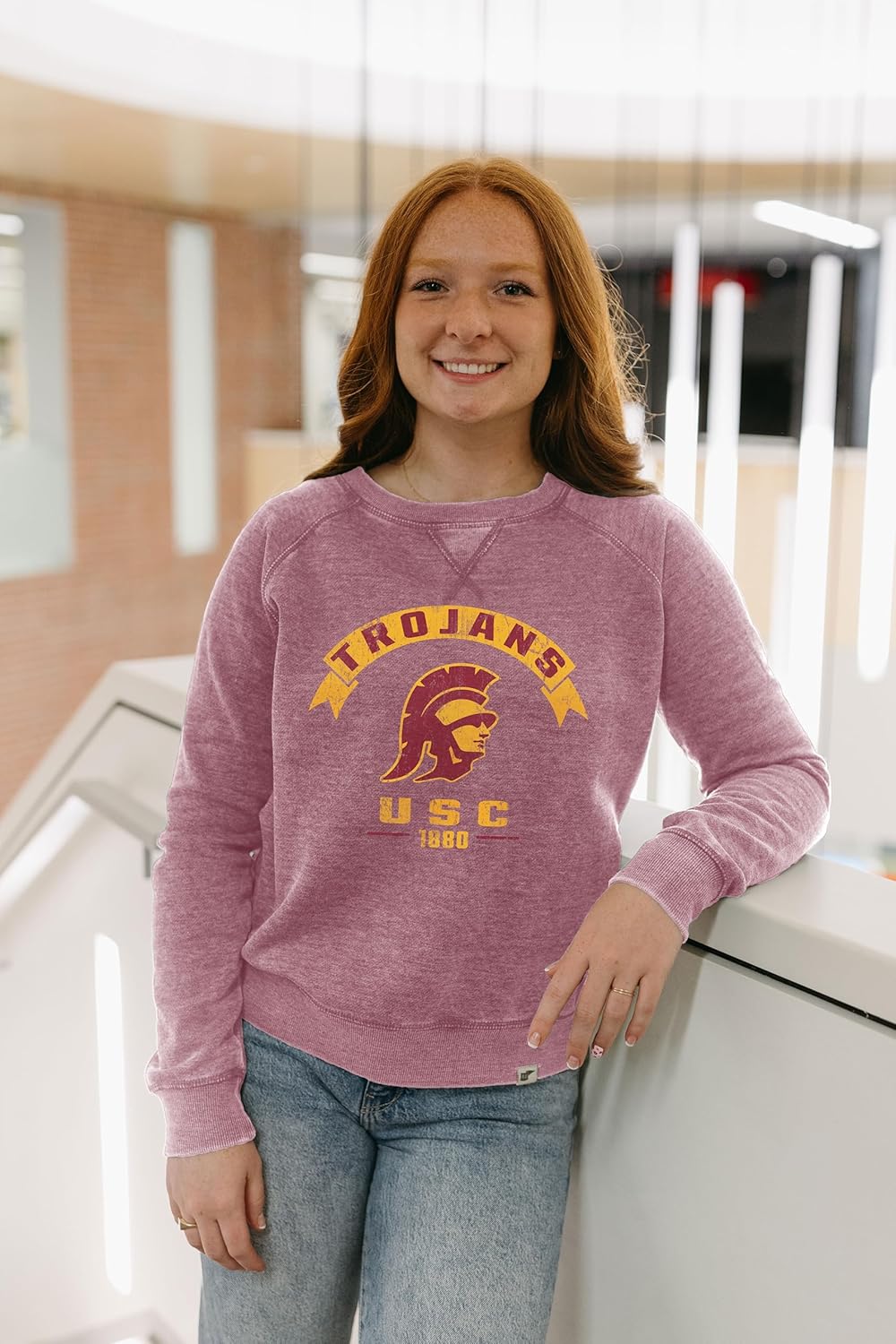 Blue 84 Women's NCAA USC Trojans Crewneck Sweatshirt