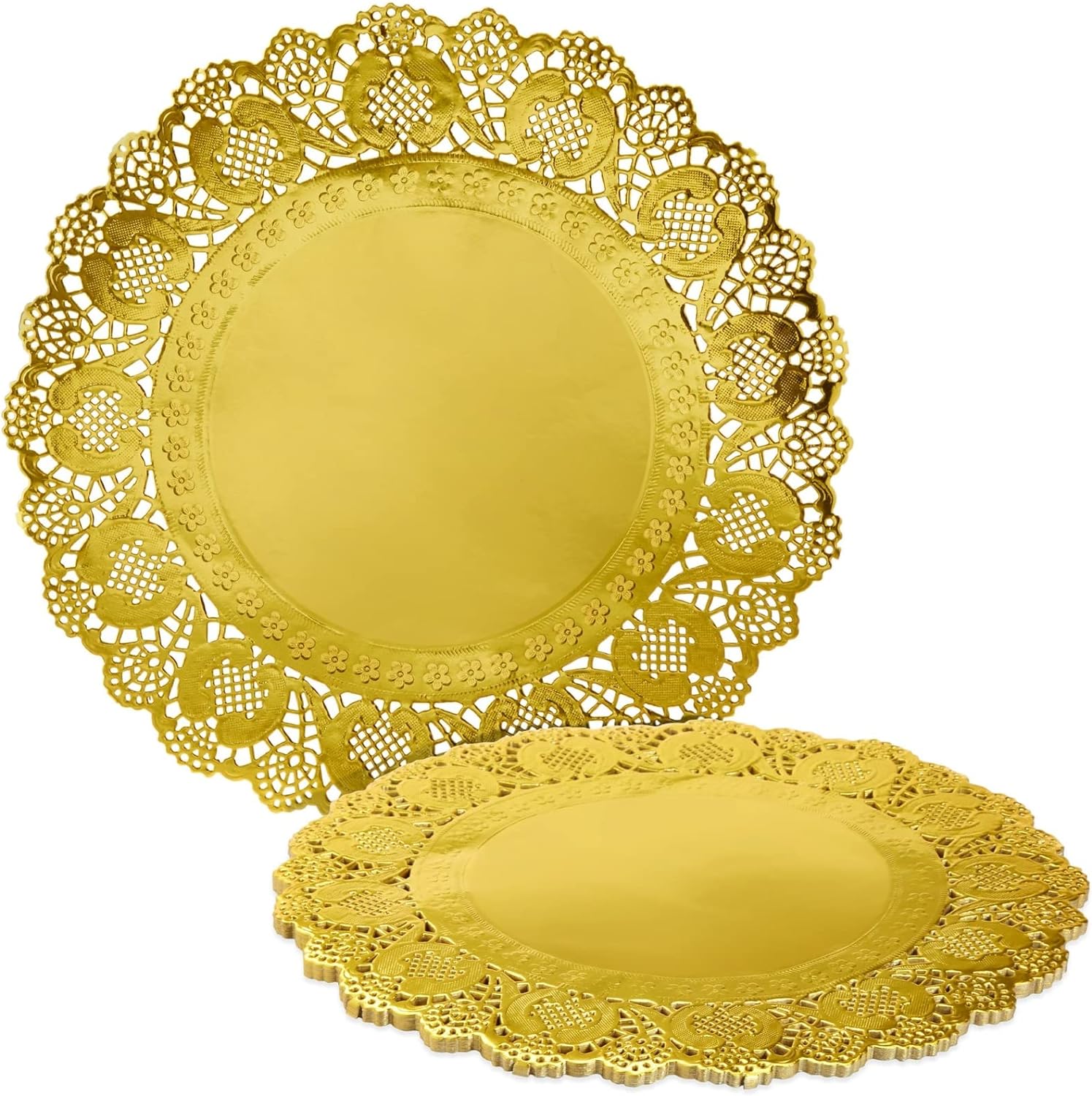 Dazzle with Gold Lace Charger Plates