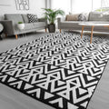 Ompaa Ultra Soft Geometric Bedroom Rug 7 x 10 ft - Cozy Memory Foam