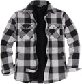 Sherpa Lined Flannel Shirt Jacket - Warm, Fleece-Lined Shacket