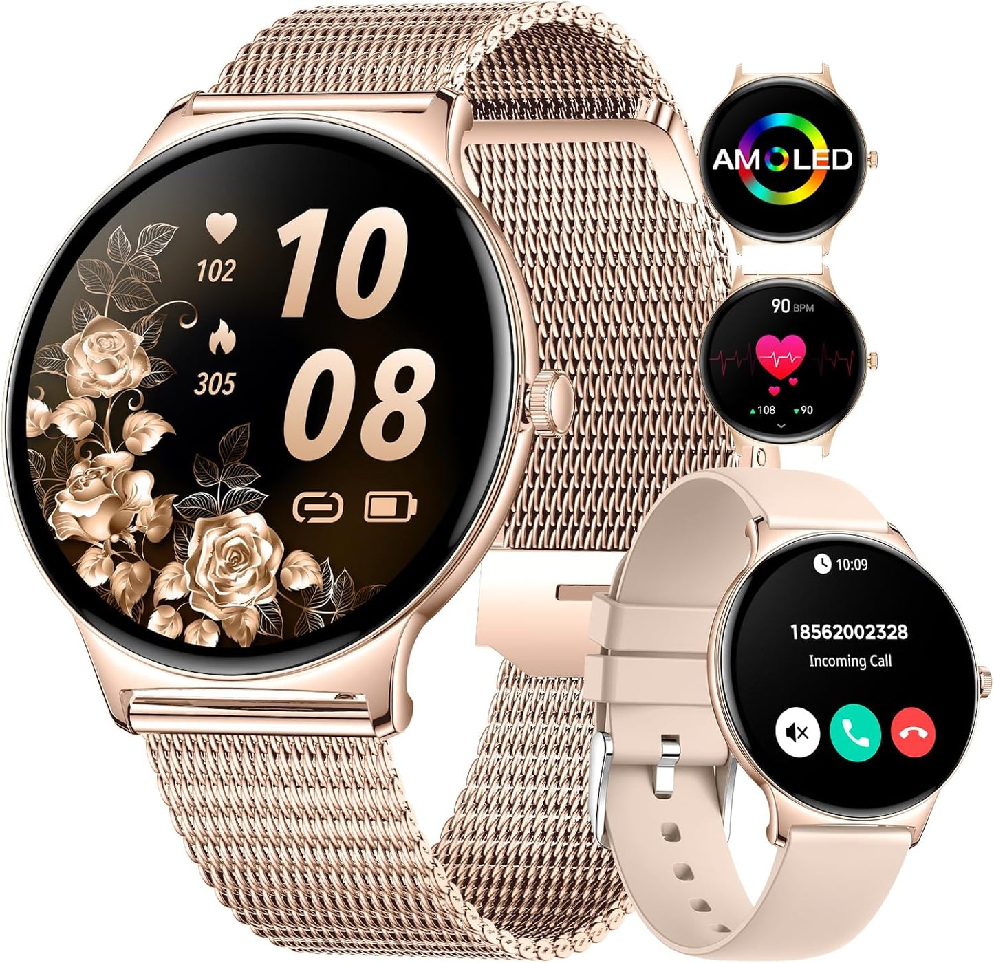LIGE Smart Watch: Answer Calls, Fitness Tracker, 100+ Sports Modes