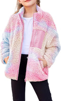 Cozy Arshiner Girls Fleece Jacket for Fall and Winter Wear
