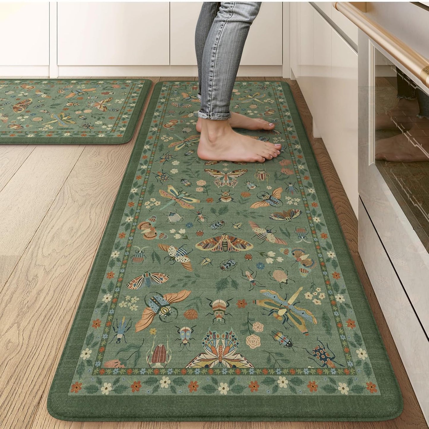 LEEVAN Anti Fatigue Mats for Kitchen Floor Non-Slip Comfort